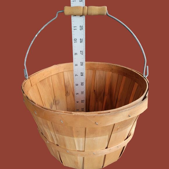 Vintage 1950s One Quarter Peck Poplar Bushel Basket - Picture 5 of 5